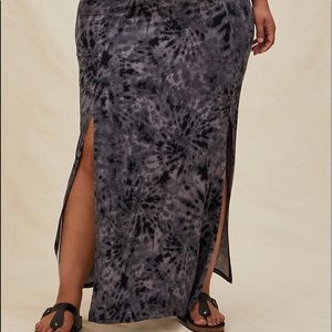 Torrid Tie Dye Jersey Side Slit Maxi Skirt 00/10